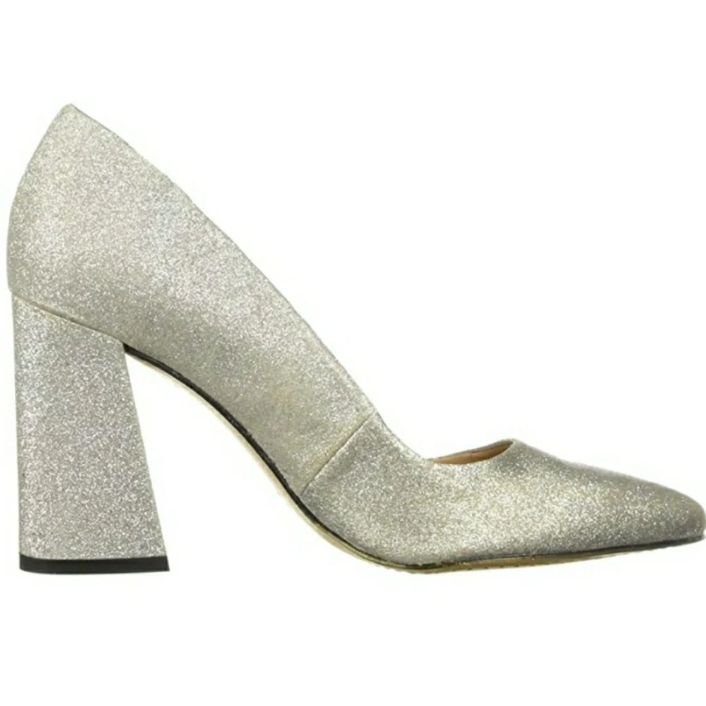 Glam Glitter Vince Camuto Block Heels - Picture 6 of 8